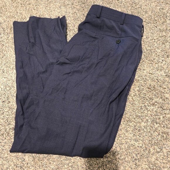 Brooks Brothers Regent Fit Navy Blue Wool Dress Pants 36x32 - Picture 1 of 4